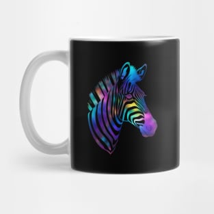 Purple abstract zebra head Mug